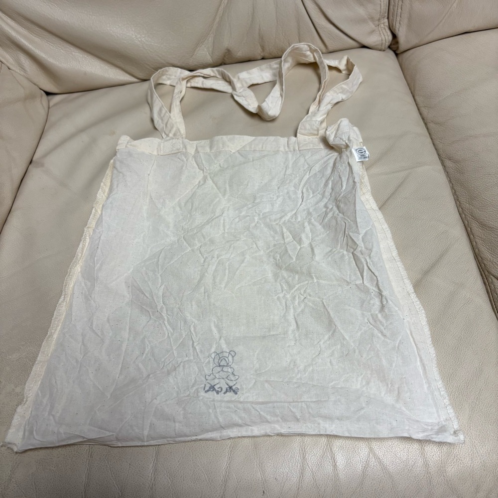 SACAI x KAWS Small Tote Bag Beige Bear 13 x 12 in - Picture 8 of 8